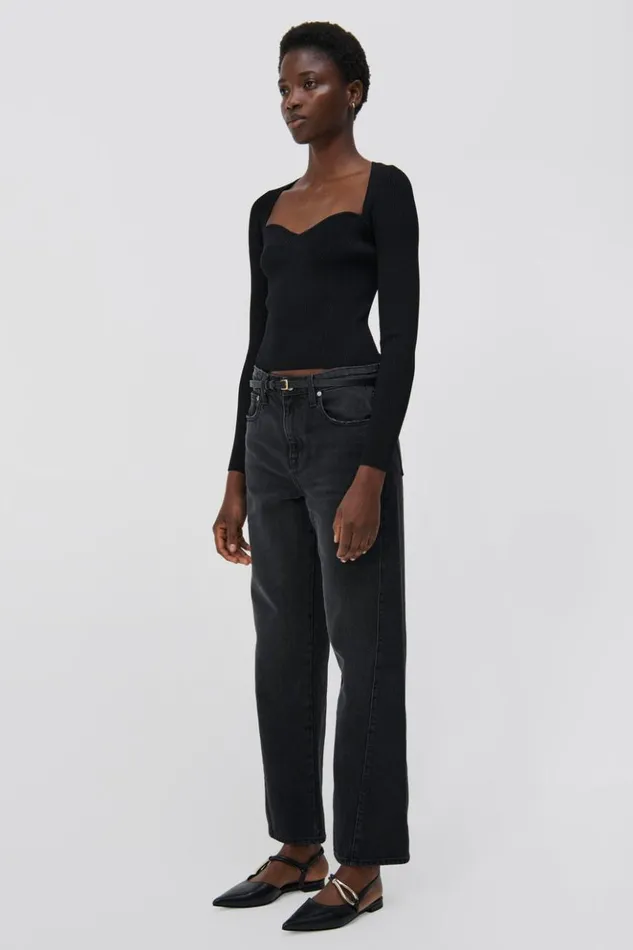 Women Giuliana Top Black Jonathan Simkhai Knitwear