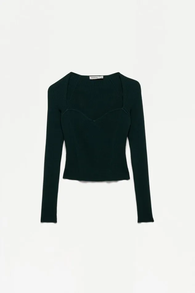 Women Giuliana Top Emerald Jonathan Simkhai Knitwear