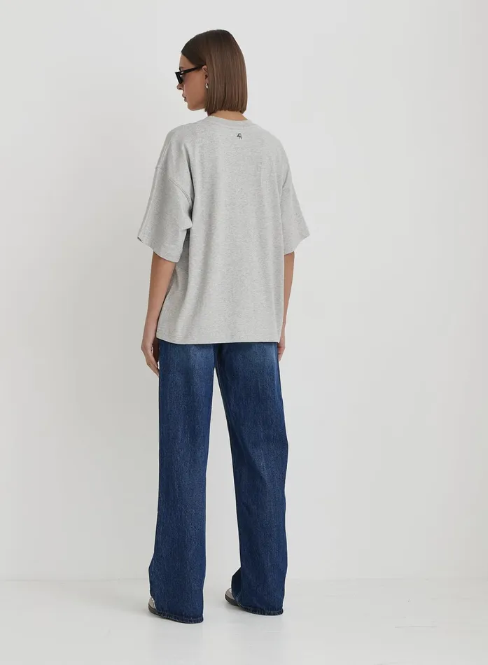 Women Grey Fourth Branded Oversized TShirt Alice 4th and Reckless Tops