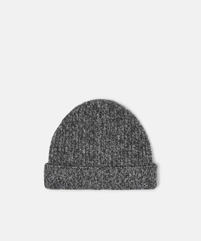 Women Hats Pinko Beanie With Logo Embroidery Greyblackwhite