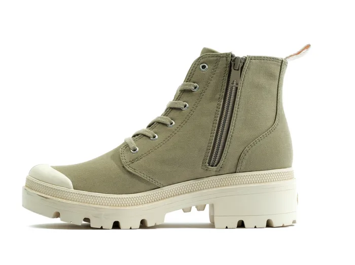 Women Heel Boots PALLADIUM PALLABASE TWILL Dune Women Heel Boots PALLADIUM PALLABASE TWILL Dune