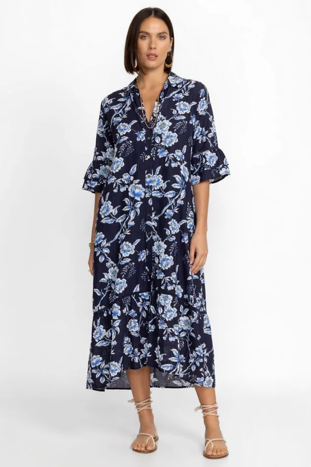 Women HI LOW RUFFLE SLEEVE MAXI Magnolia Johnny Was Dresses Women HI LOW RUFFLE SLEEVE MAXI Magnolia Johnny Was Dresses