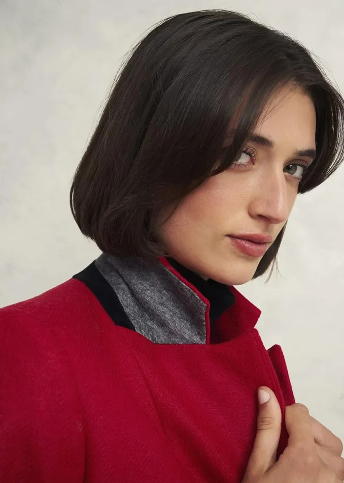 Women HOBBS Coats and Jackets Jess Wool Jacket Pomegranate Red