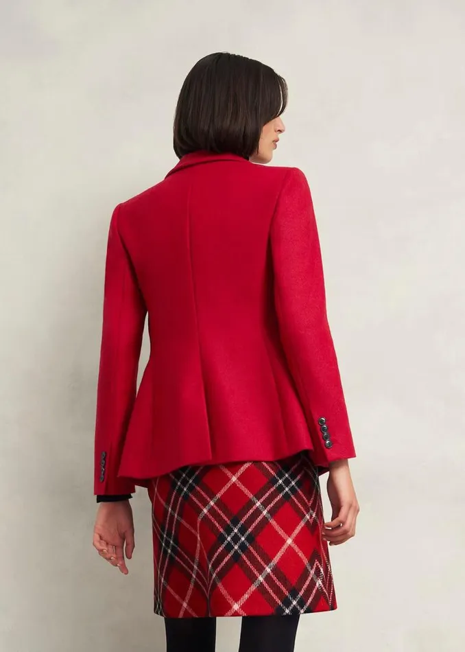 Women HOBBS Coats and Jackets Jess Wool Jacket Pomegranate Red