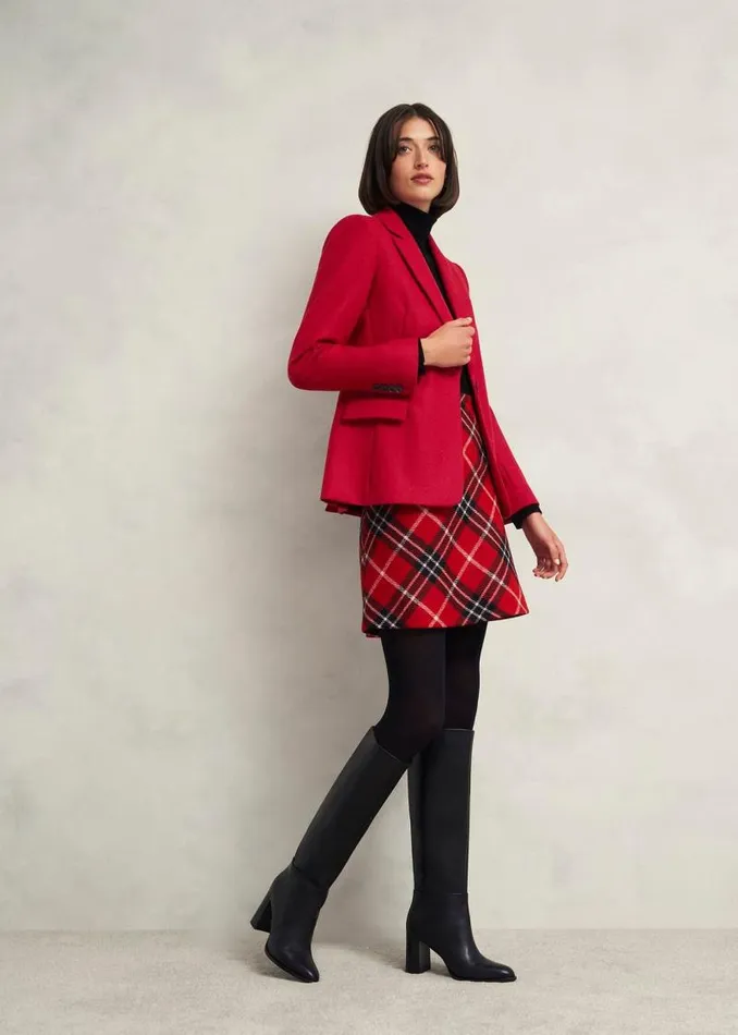Women HOBBS Coats and Jackets Jess Wool Jacket Pomegranate Red