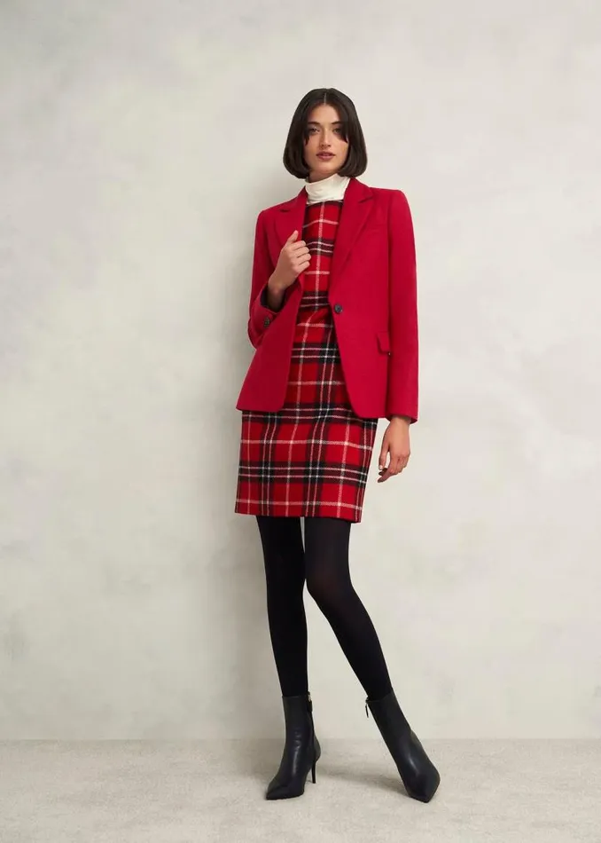 Women HOBBS Coats and Jackets Jess Wool Jacket Pomegranate Red