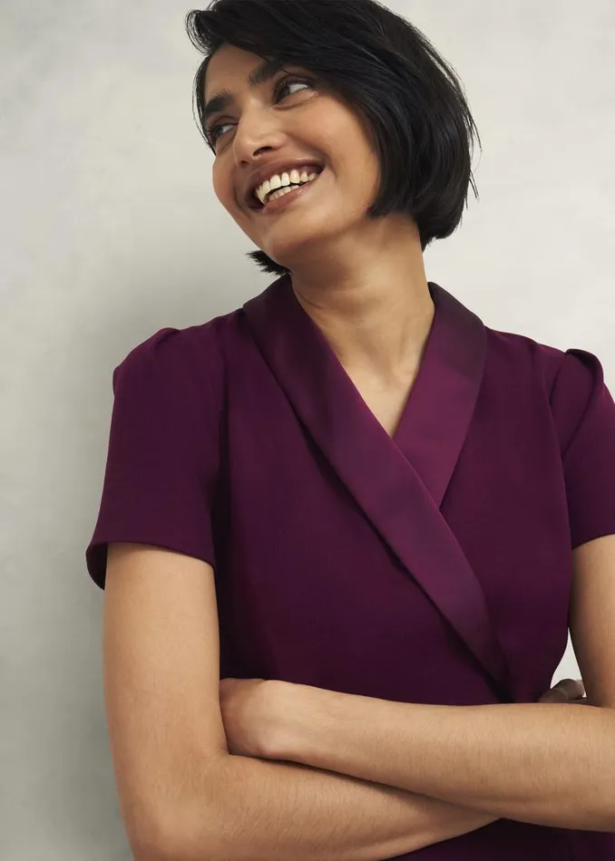 Women HOBBS Dresses and Jumpsuits Amira Dress Warm Plum