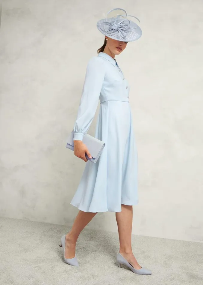 Women HOBBS Dresses and Jumpsuits Ayla Dress Pale Blue