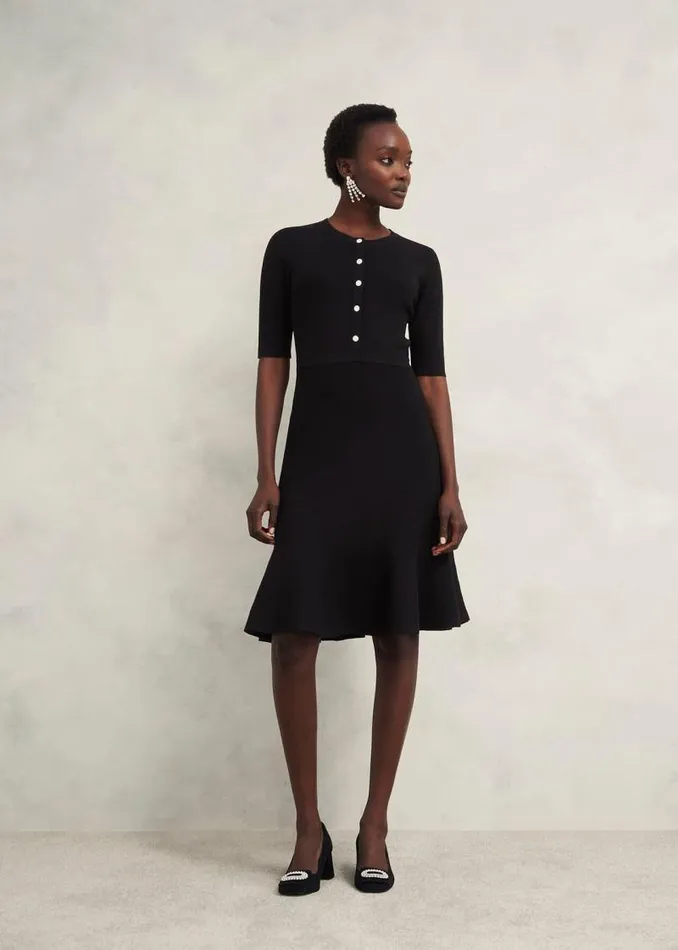 Women HOBBS Dresses and Jumpsuits Cece Knitted Dress Hobbs Black