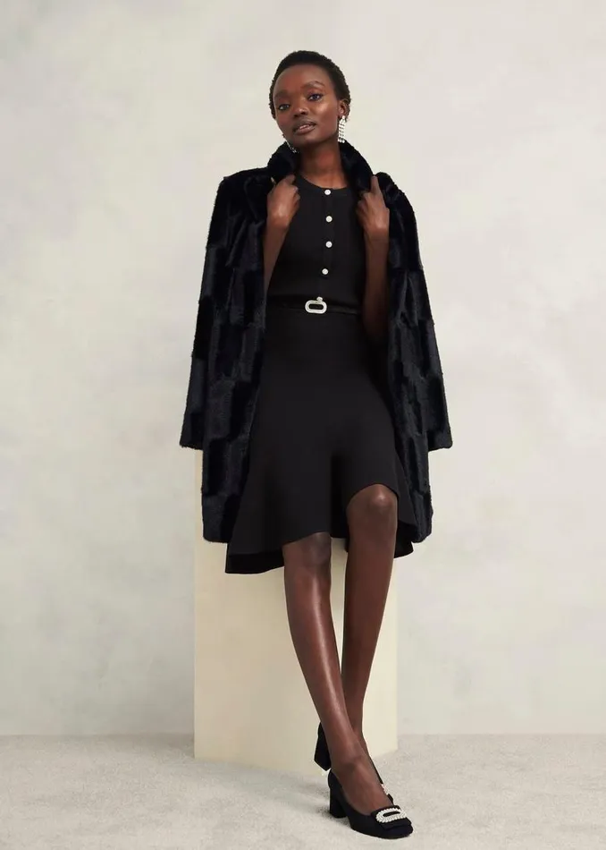 Women HOBBS Dresses and Jumpsuits Cece Knitted Dress Hobbs Black