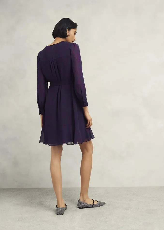 Women HOBBS Dresses and Jumpsuits Frances Dress Plum Multi