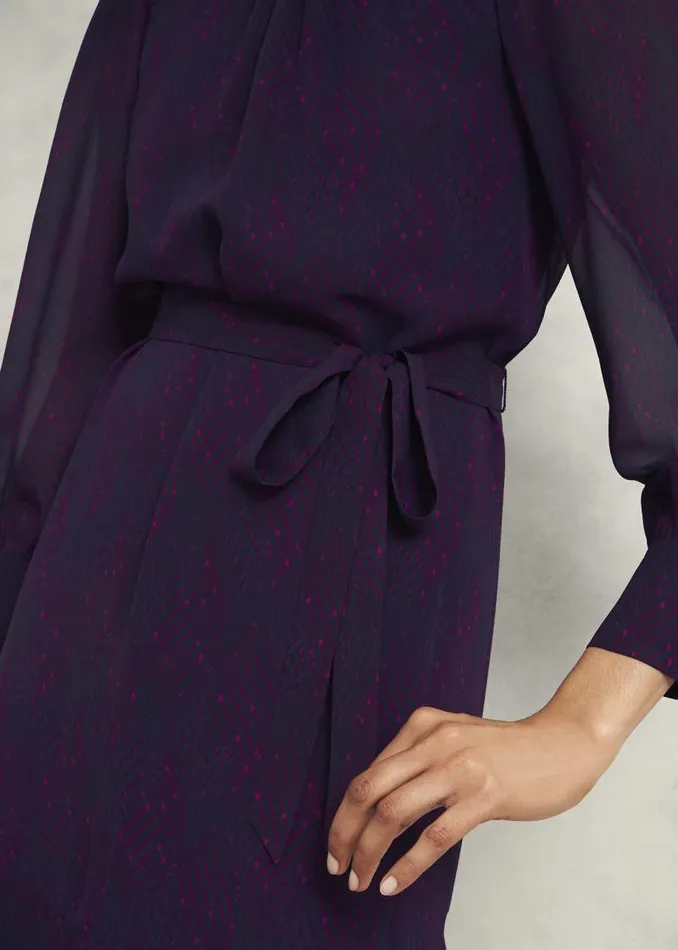 Women HOBBS Dresses and Jumpsuits Frances Dress Plum Multi
