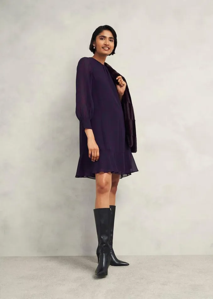 Women HOBBS Dresses and Jumpsuits Frances Dress Plum Multi