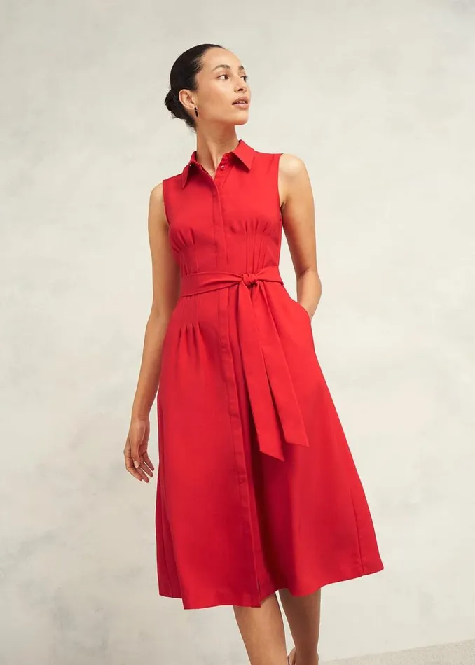 Women HOBBS Dresses and Jumpsuits Sandra Dress Begonia Red