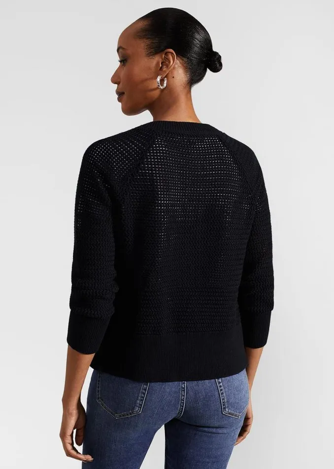 Women HOBBS Jumpers and Cardigans Florentina Cotton Cardigan Hobbs Navy