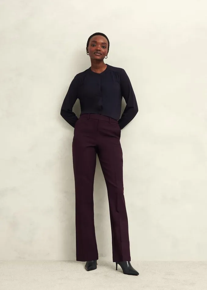 Women HOBBS Tops Alana Jersey Blouse Hobbs Navy