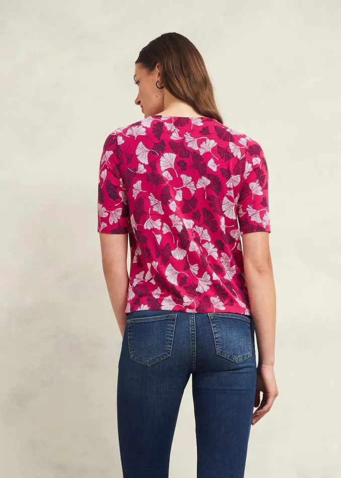 Women HOBBS Tops Jacqueline Printed Top Pink Multi