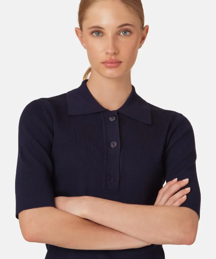 Women Ilse Jacobsen Polo 8211 Dark Indigo Women Ilse Jacobsen Polo 8211 Dark Indigo