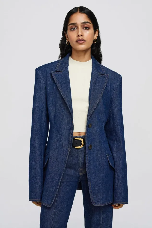 Women Jasper Blazer Imperial Jonathan Simkhai Denim