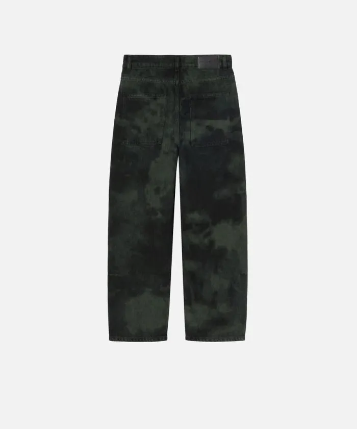 Women Jeans Pinko Loosefit Spotted Black Denim Jeans Greenblack Women Jeans Pinko Loosefit Spotted Black Denim Jeans Greenblack