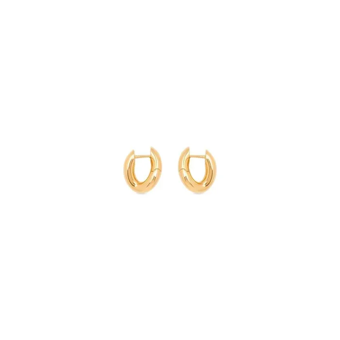 Women Jewellery Balenciaga Loop Xxs Earrings In Gold