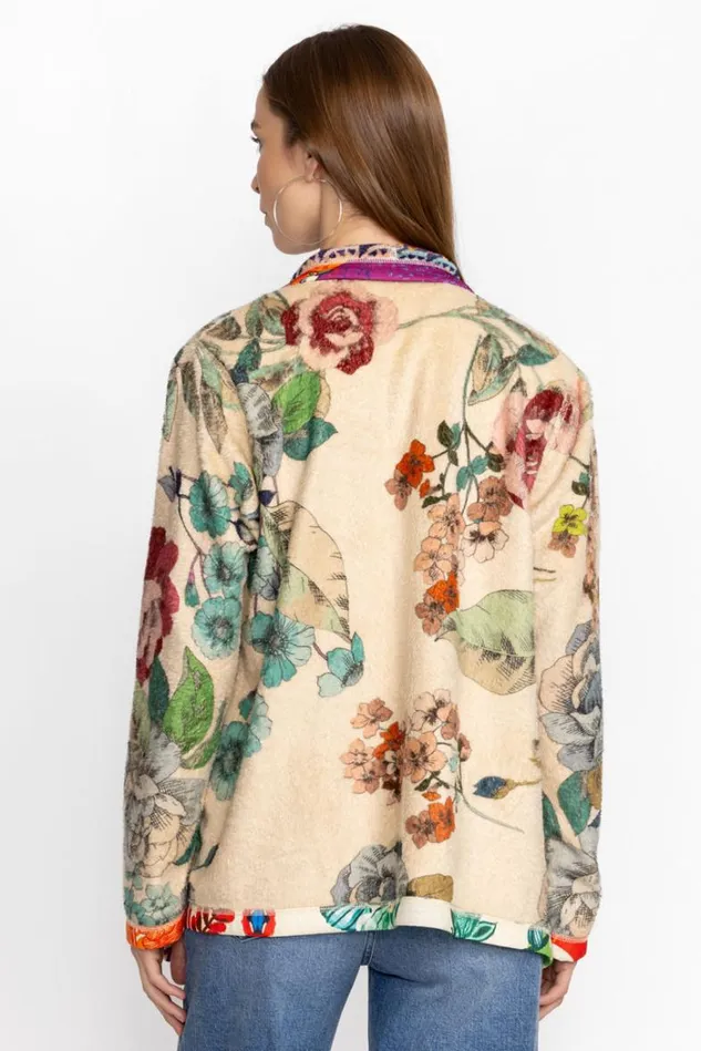 Women JOAN WRAP SHERPA JACKET MOSAIC Mosaic Johnny Was Outerwear Women JOAN WRAP SHERPA JACKET MOSAIC Mosaic Johnny Was Outerwear