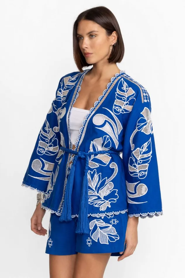 Women JODIE EASY JACKET Baleine Blue Johnny Was Outerwear