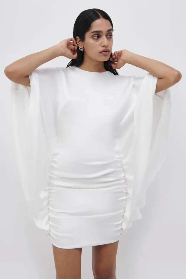 Women Kadence Bell Sleeve Mini Dress EXCLUSIVE White Jonathan Simkhai Dresses and Jumpsuits