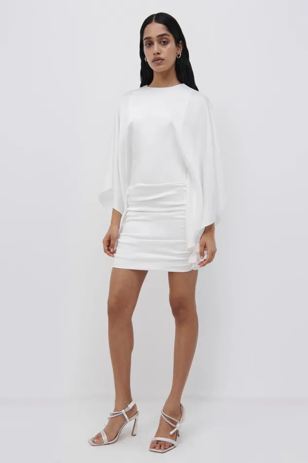 Women Kadence Bell Sleeve Mini Dress EXCLUSIVE White Jonathan Simkhai Dresses and Jumpsuits
