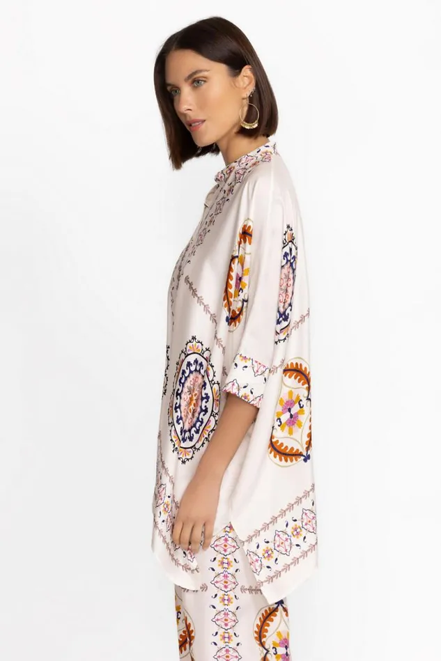 Women KATIA OVERSIZED BLOUSE Noritzu Johnny Was Tops