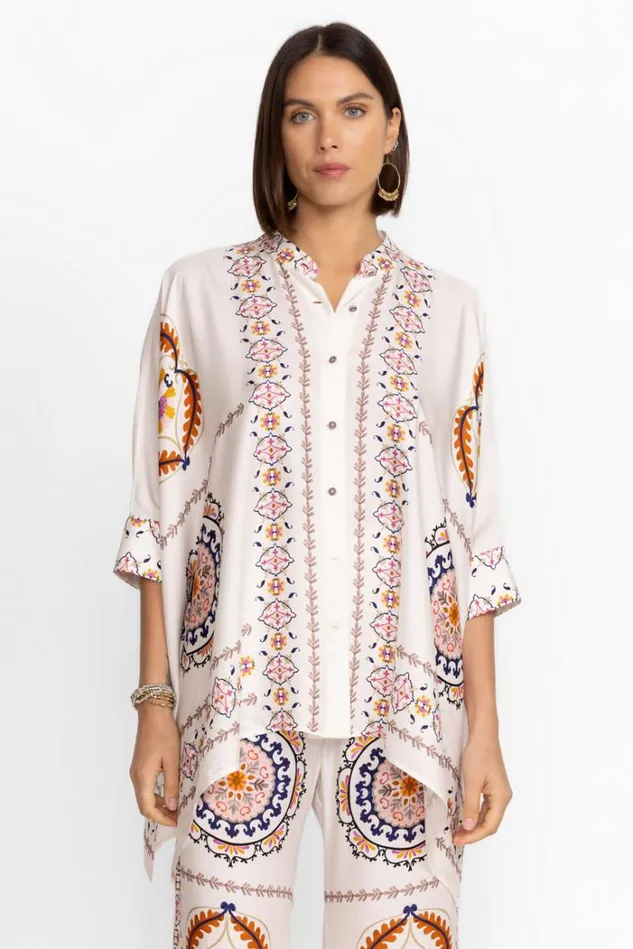 Women KATIA OVERSIZED BLOUSE Noritzu Johnny Was Tops