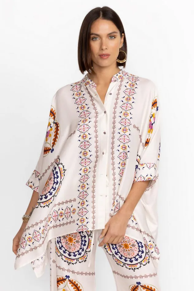Women KATIA OVERSIZED BLOUSE Noritzu Johnny Was Tops