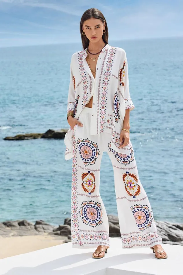 Women KATIA OVERSIZED BLOUSE Noritzu Johnny Was Tops