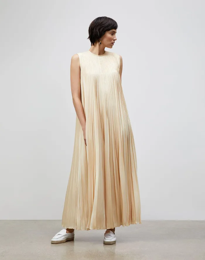 Women Lafayette 148 New York Dresses Willow Maxi Dress In Carlisle Cloth Buttermilk Women Lafayette 148 New York Dresses Willow Maxi Dress In Carlisle Cloth Buttermilk