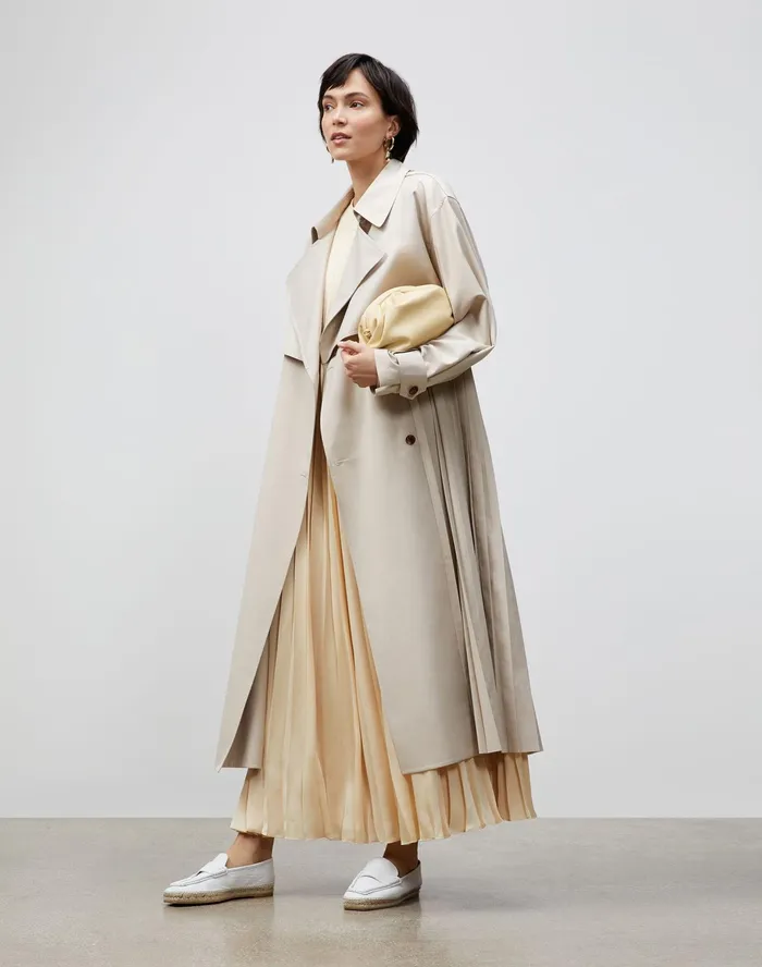 Women Lafayette 148 New York Dresses Willow Maxi Dress In Carlisle Cloth Buttermilk