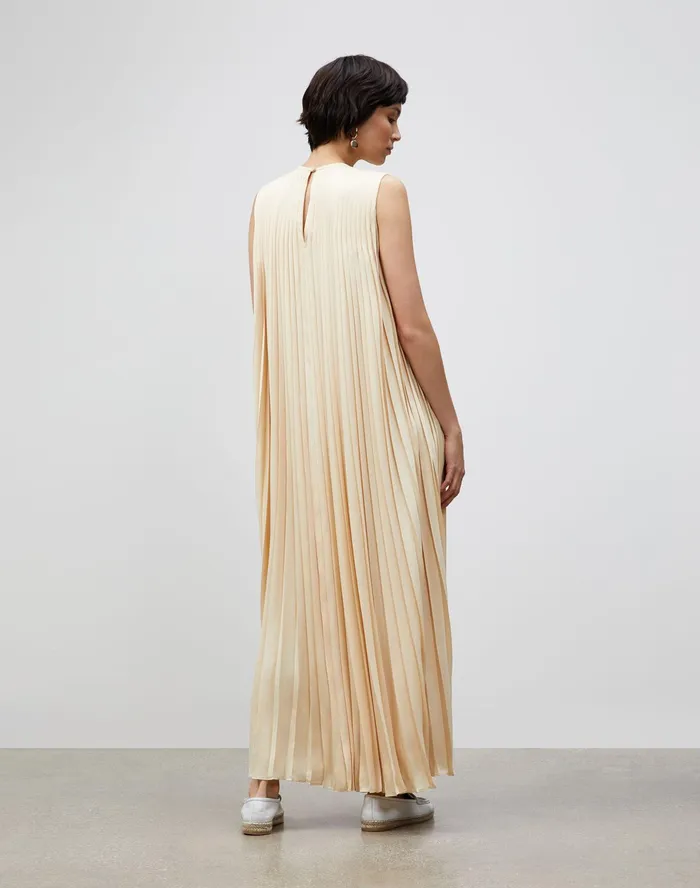 Women Lafayette 148 New York Dresses Willow Maxi Dress In Carlisle Cloth Buttermilk
