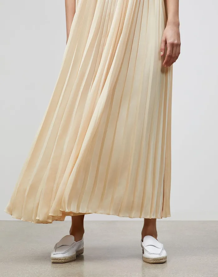 Women Lafayette 148 New York Dresses Willow Maxi Dress In Carlisle Cloth Buttermilk
