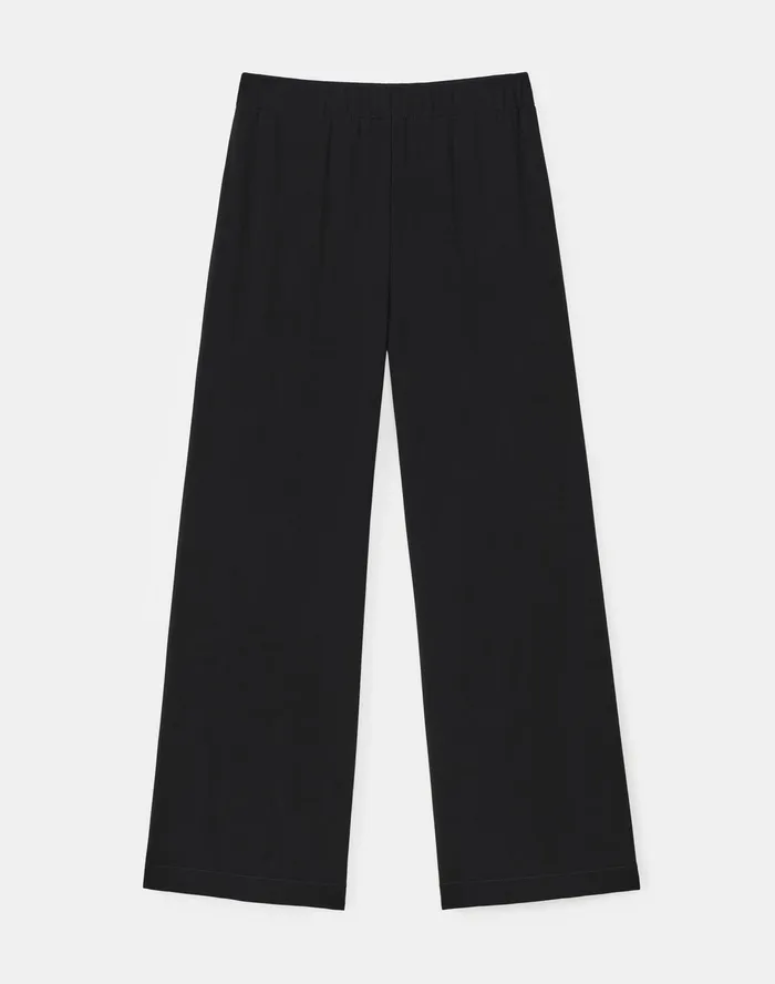Women Lafayette 148 New York Pants and Shorts PlusSize Riverside Cropped Pant In Midweight Matte Jersey Black