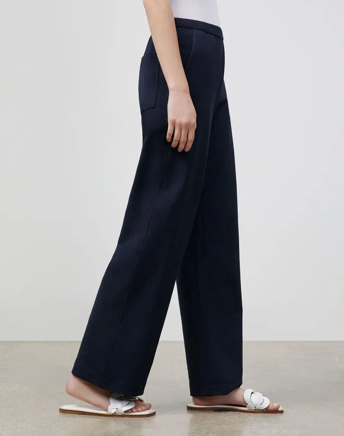 Women Lafayette 148 New York Pants and Shorts Webster Ankle Pant In Ultra Comfort French Terry Ink