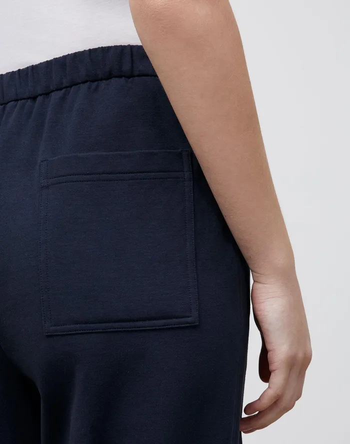 Women Lafayette 148 New York Pants and Shorts Webster Ankle Pant In Ultra Comfort French Terry Ink