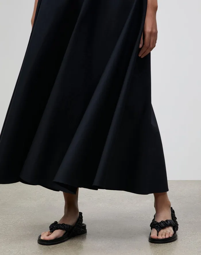 Women Lafayette 148 New York Skirts Petite Helena Skirt In Classic Stretch Cotton Black