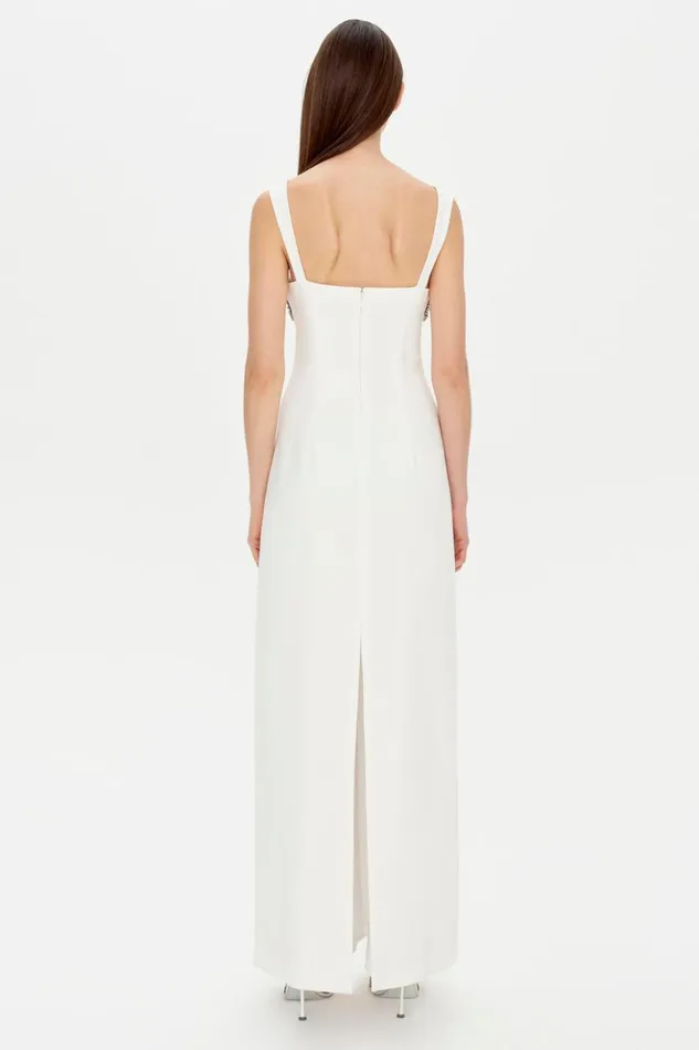 Women Lennox Gown EXCLUSIVE White Jonathan Simkhai Dresses and Jumpsuits