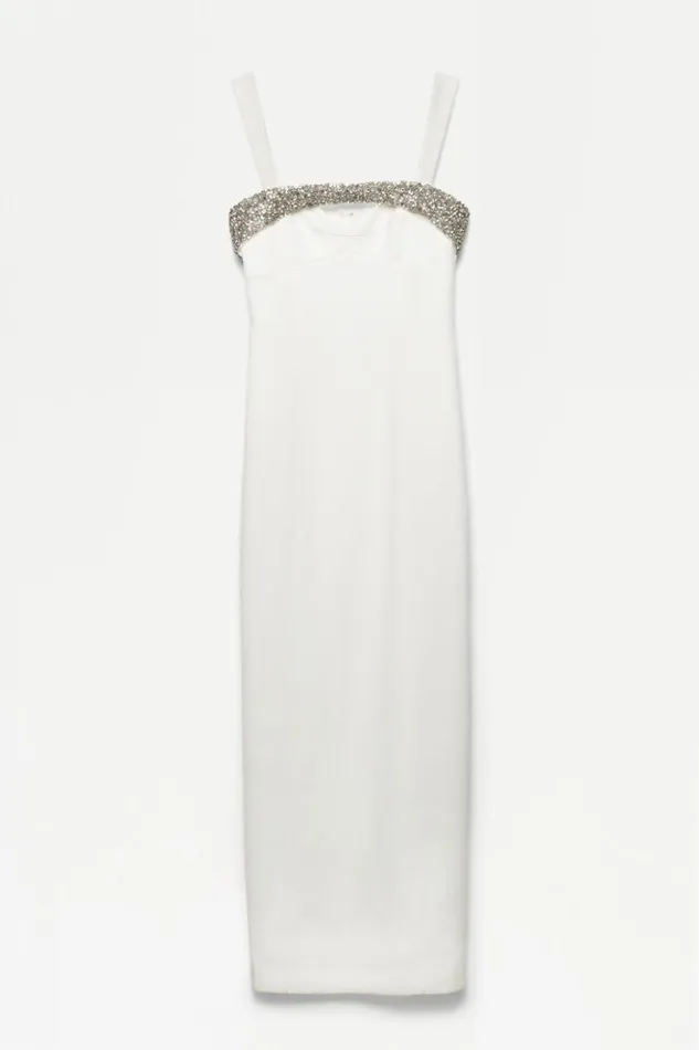 Women Lennox Gown EXCLUSIVE White Jonathan Simkhai Dresses and Jumpsuits
