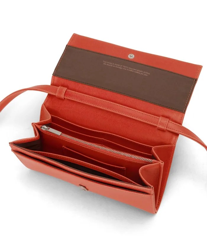 Women Lette Vegan Wallet Crossbody Bag 8211 Vintage Cardinal Matt and Nat Wallets