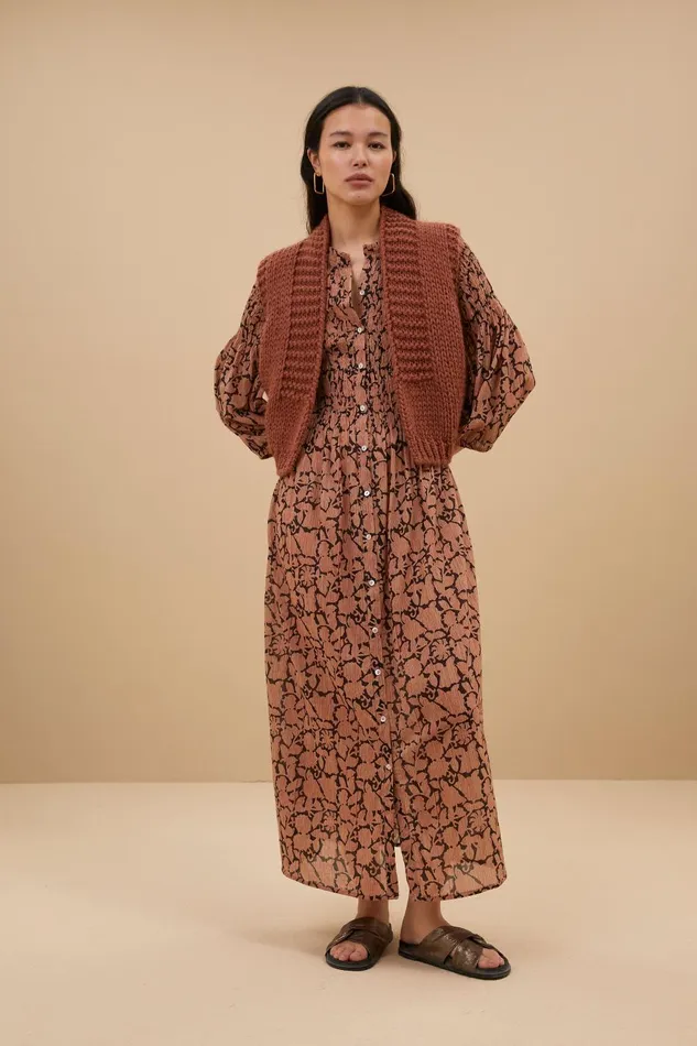 Women Levi Gilet Copper Bybar Cardigans