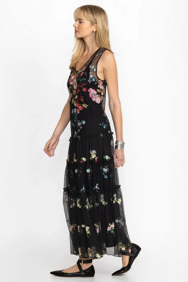 Women LILLIANA MESH DRESS Black Johnny Was Dresses Women LILLIANA MESH DRESS Black Johnny Was Dresses