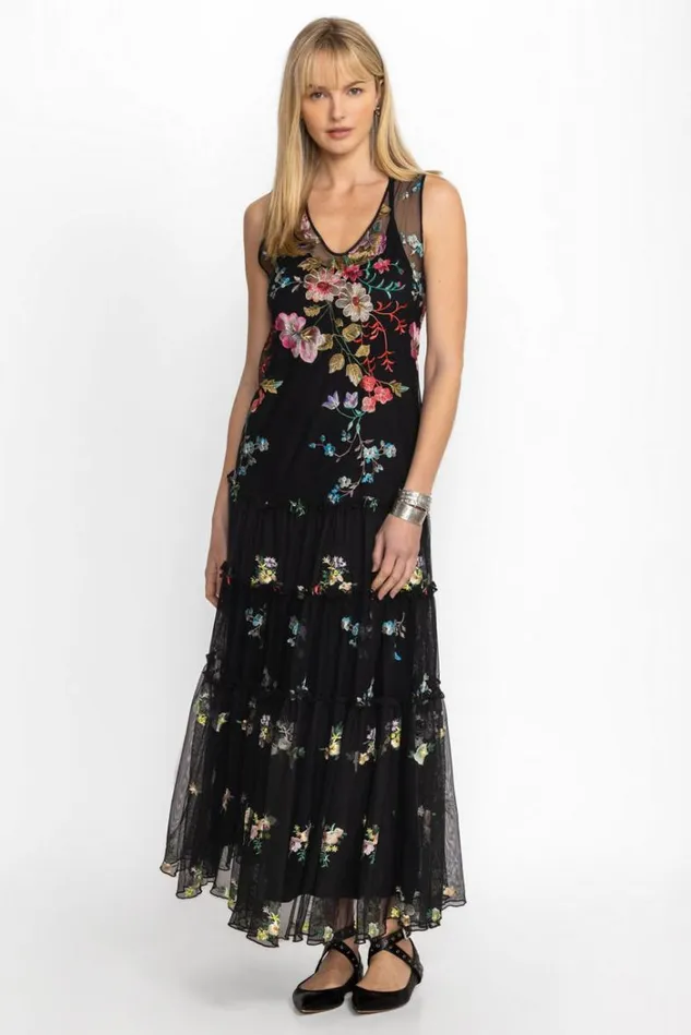 Women LILLIANA MESH DRESS Black Johnny Was Dresses Women LILLIANA MESH DRESS Black Johnny Was Dresses
