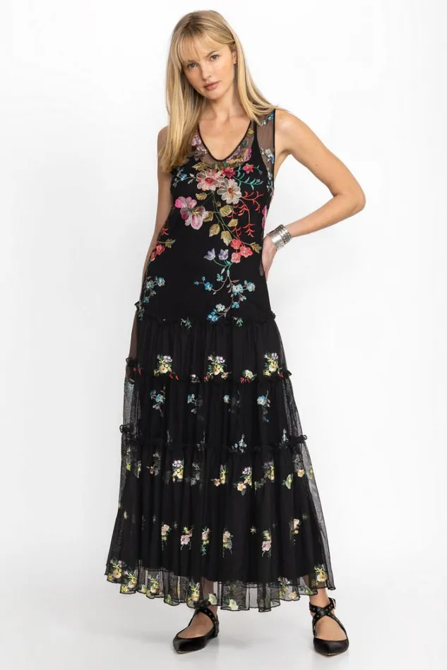 Women LILLIANA MESH DRESS Black Johnny Was Dresses Women LILLIANA MESH DRESS Black Johnny Was Dresses