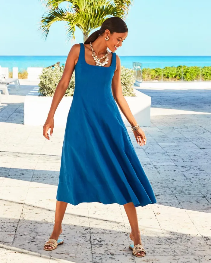 Women Lilly Pulitzer Dresses Ameilia Elbow Sleeve Midi Dress Low Tide Navy Bouquet All Day Engineered Woven Dress Women Lilly Pulitzer Dresses Ameilia Elbow Sleeve Midi Dress Low Tide Navy Bouquet All Day Engineered Woven Dress