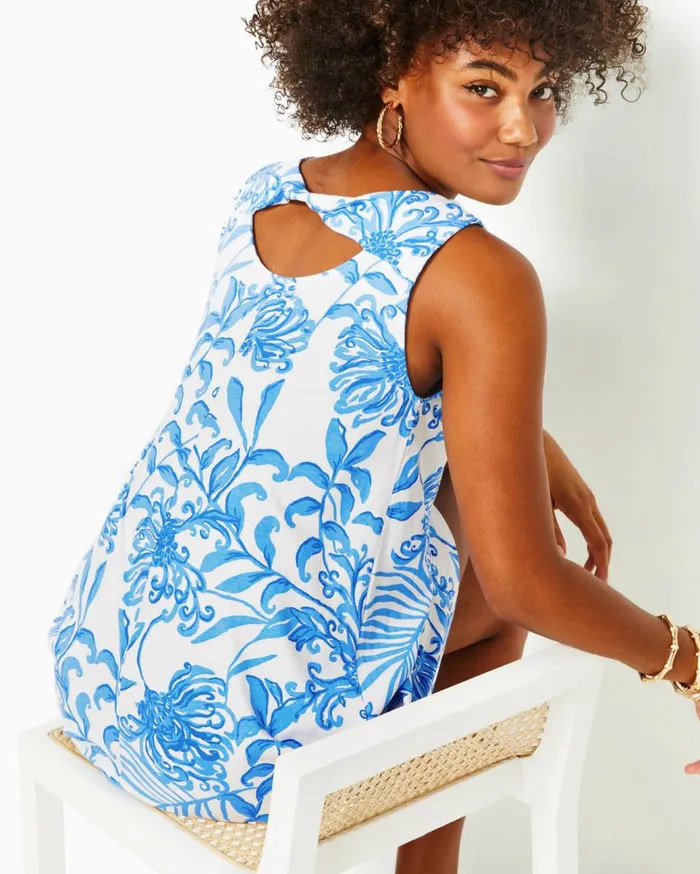 Women Lilly Pulitzer Dresses Caylinn Sleeveless Popover Shirt Dress Resort White A Lil Nauti Pigment Print Women Lilly Pulitzer Dresses Caylinn Sleeveless Popover Shirt Dress Resort White A Lil Nauti Pigment Print